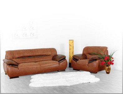 Комплект кожаной мягкой мебели 2403DJ