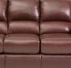 Кожаный угловой диван Napoli A2677-A коричневый